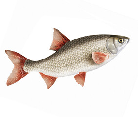 poisson qardon, isolé, aliment, animal, pêche, blanc, brut, frais, eau douce, ailette, sain, fruits de mer, nature, attraper, fleuve, queue, argent, blatte, brème, fraîcheur, mangeant, mer
