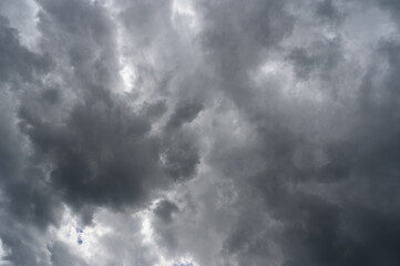 sky background of gray atmospheric clouds