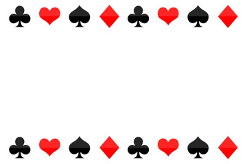 Panoramic promotional casino banner. Poker wallpaper.