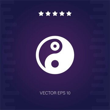 yin yang vector icon