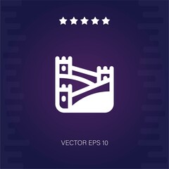 great wall of china vector icon