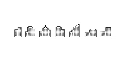 City line icon background simple design