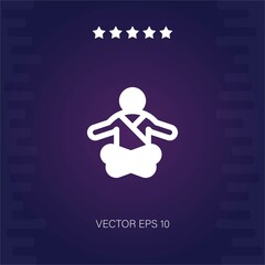 meditation vector icon