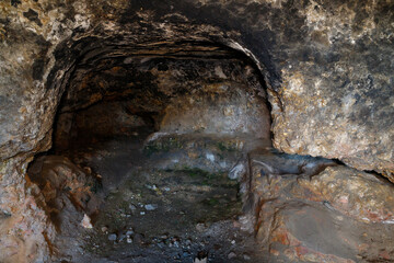 Abandoned  catacombs in the Mamila quarter in Jerusalem, Israel