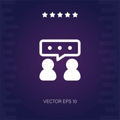 conversation vector icon