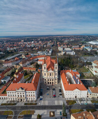Naklejka premium The Our Lady of the Visitation Cathedral in Szombathely