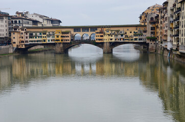 Fototapeta premium ponte vecchio florence italy