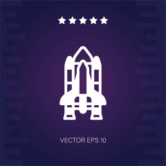 spaceship vector icon