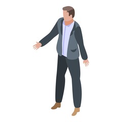 Broker advisory icon. Isometric of broker advisory vector icon for web design isolated on white background