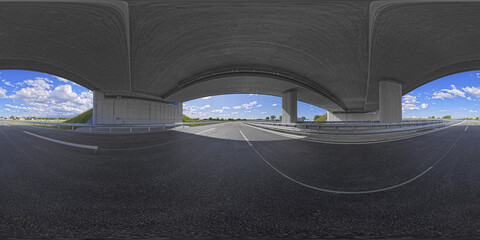 german highway bridge 360° x 180° full vr panorama