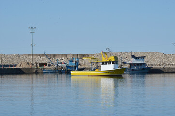 Fototapeta premium boats in the harbor