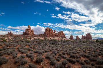 Turret Arch and Sandstone Spires