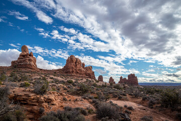 Fototapeta premium Turret Arch and Sandstone Spires