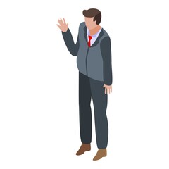 China trade war icon. Isometric of China trade war vector icon for web design isolated on white background