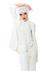 fashionable white clothes