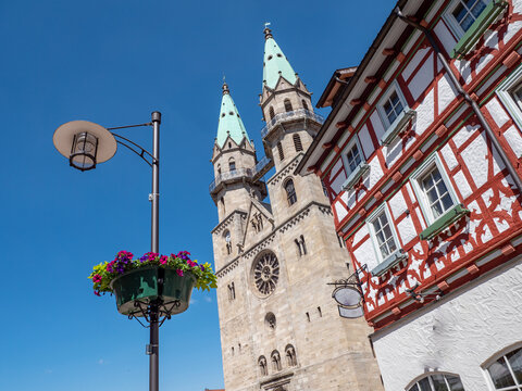 Stadtkirche von Meiningen in Th&uuml;ringenAltstadt