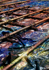 colorful painted scenography