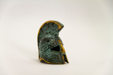 Knight Helmet from medieval times, replika, view from front