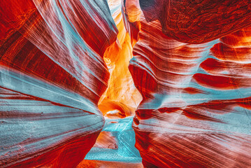 Antelope Canyon is a slot canyon in the American Southwest. © BRIAN_KINNEY