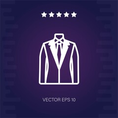 wedding suit vector icon