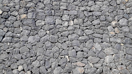 volcanic grey stone wall background full length