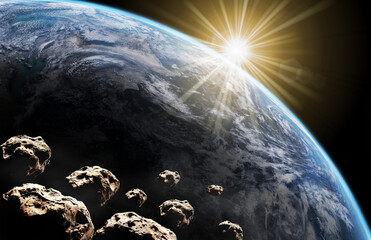 Erde mit Sonne © vmdesignvideo