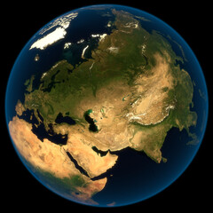 Erdkontinent Eurasien © vmdesignvideo