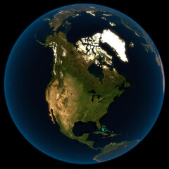 Erdkontinent Nordamerika © vmdesignvideo