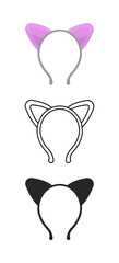 Vector illustration of sex toy on a white background. Symbol of the red item for relaxes, sex, and wellness. Template for a sex shop or erotic site.