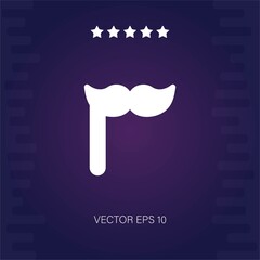 mustache vector icon