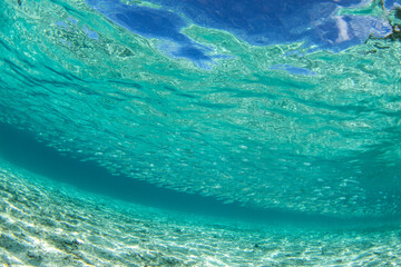 Fototapeta na wymiar blue water surface