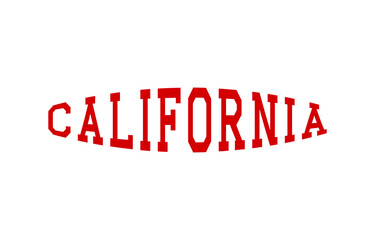 California typography design elements
