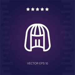 wig vector icon