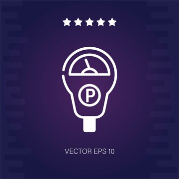 Parking Meter Vector Icon