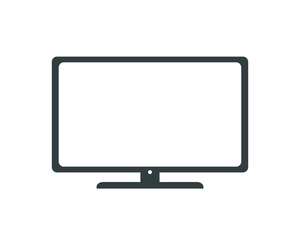 Tv vector design .  Flat tv icon.  Home technology icon. 