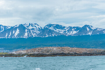 Lake and the mountains in Ushuaia
