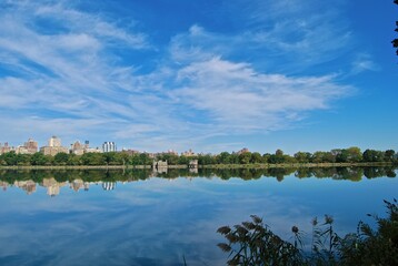 Reflection and blue sky