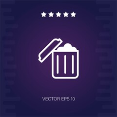 trash vector icon