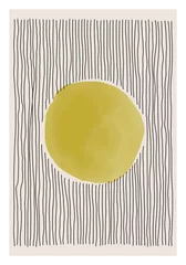 Keuken foto achterwand Minimalistische kunst Trendy abstracte creatieve minimalistische artistieke handgeschilderde compositie