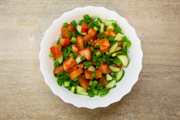 salad with tomatoes