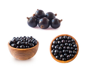 Black berries on white. Blackcurrants isolated on white background. Blackcurrant isolate. Blackcurrants isolated on white background. Top view. Coronavirus prevention. Immunity system improvement.