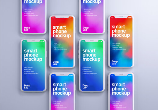 Clay Smartphone Mockup for Application Ui Designs