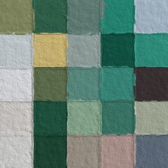 Fototapeta premium colorful abstract mosaic with a rough texture background. Sweet color square pattern background. Picture for creative wallpaper or design art work. Backdrop have copy space for text.