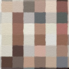 colorful abstract mosaic with a rough texture background. Sweet color square pattern background. Picture for creative wallpaper or design art work. Backdrop have copy space for text.
