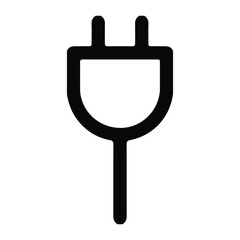 plug icon  isolated sign symbol vector illustration - high quality black style vector icons