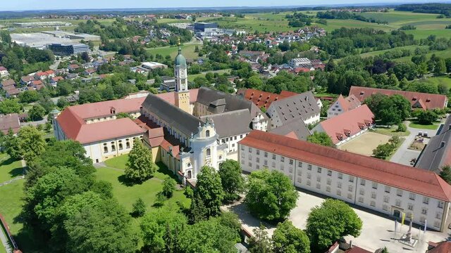 View of Ochsenhausen Monastery, Baden Wuerttemberg, Germany