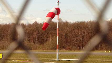 red white wind Pole