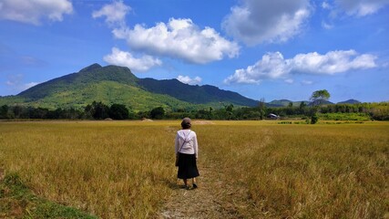 Woman in the field