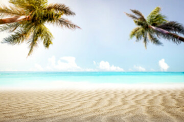 Plakat Summer photo of beach and sand 