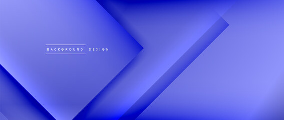 Obraz premium Square shapes composition, fluid gradient geometric abstract background. 3D shadow effects, modern design template